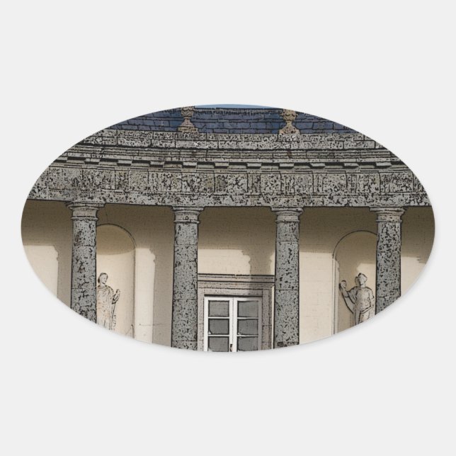 Adesivo Oval A Grande Casa (Frente)