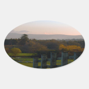 Adesivo Oval A Irlanda é bonita