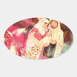 Adesivo Oval "A Sagrada Família" ~ Sticker Oval