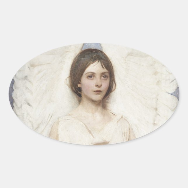 Adesivo Oval Abbott Handerson Thayer - Angel (Frente)