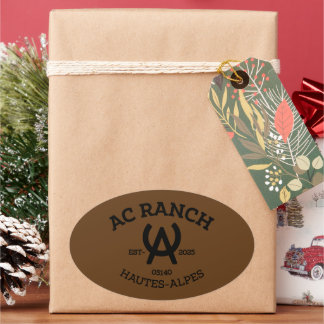 ADESIVO OVAL AC RANCH STICKERS