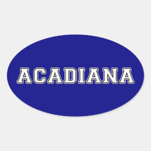 Adesivo Oval Acadiana