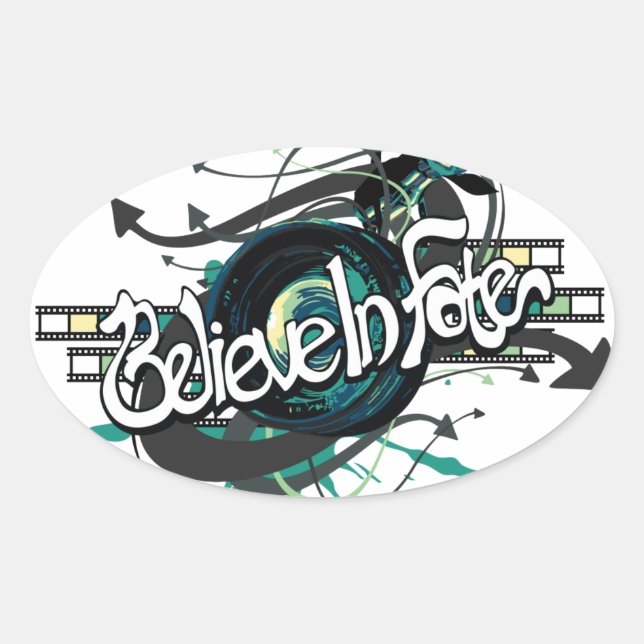 Adesivo Oval AcreditemEmDestino (Frente)