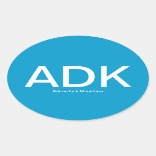 Adesivo Oval Adirondack Mounts ADK Oval Bumper Sticker