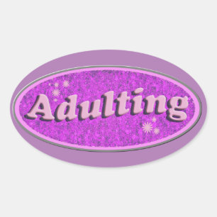 Adesivo Oval Adolescente Travesso Estilo Retro Nostalgia Divers