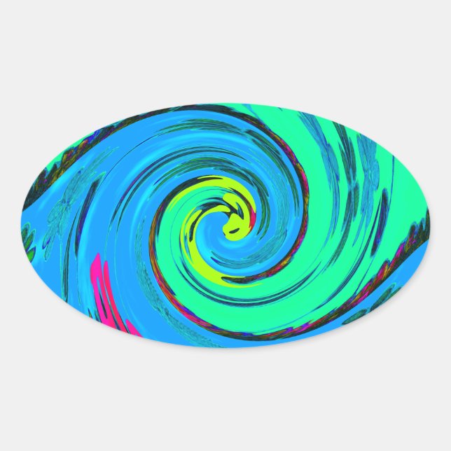 Adesivo Oval Adoro Hawai.png (Frente)