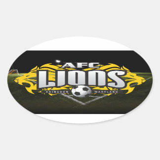 Adesivo Oval AFC Lions - decal oval