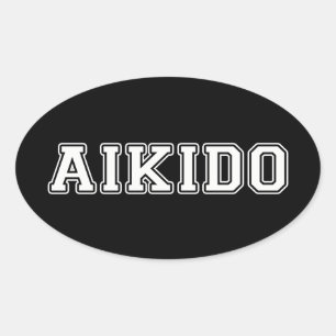 Adesivo Oval Aikido