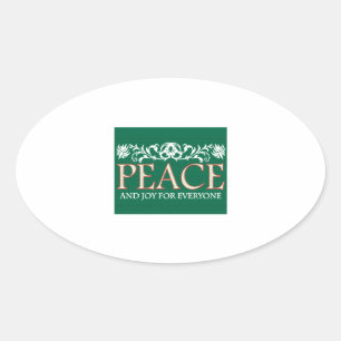 Adesivo Oval Alegria para todos