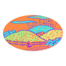 Algum lugar / Algum rabisco em laranja