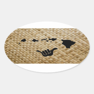 Adesivo Oval Aloha Hawai'i