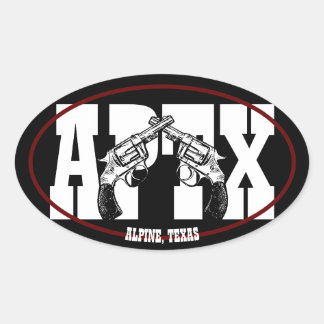 Adesivo Oval Alpino Texas Vinyl Sticker Oval