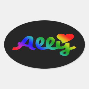 Adesivo Oval ALT. Direitos Gay