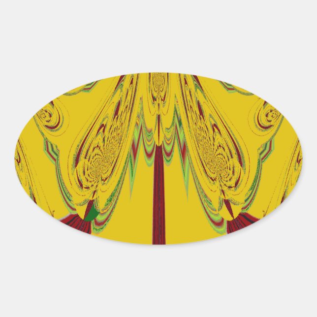 Adesivo Oval Amarelo (Frente)