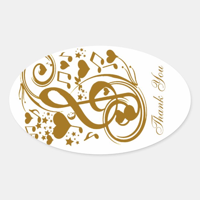 Adesivo Oval Amor & Alegria-Ouro_ (Frente)