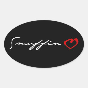 Adesivo Oval Amor de Smuffin