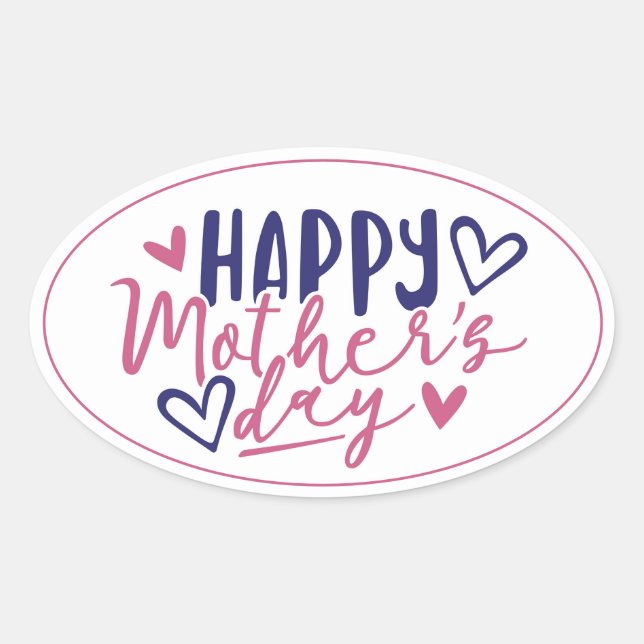 Adesivo Oval Amor em Cada Letra (Frente)