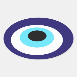 Adesivo Oval Amuleto nazar (Nazar boncuğu)