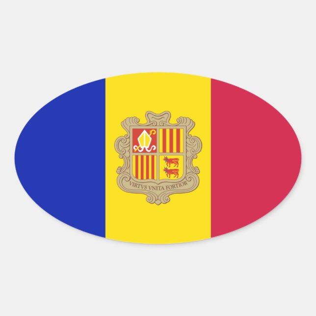 Adesivo Oval Andorra (Frente)