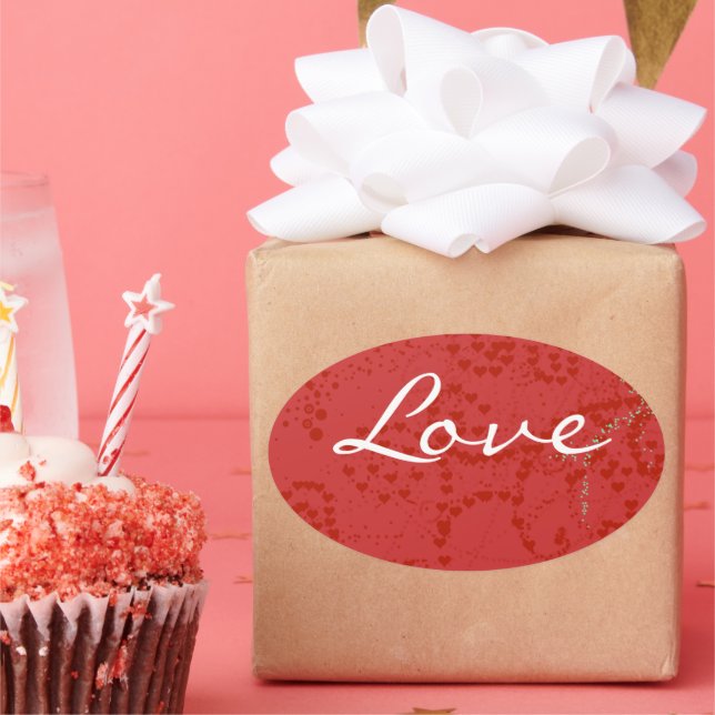 Adesivo Oval Anime Love- Personalize - (Festa)