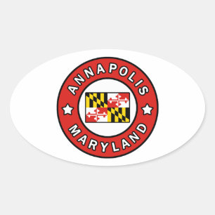 Adesivo Oval Annapolis Maryland