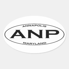 Adesivo Oval ANP - Annapolis Maryland