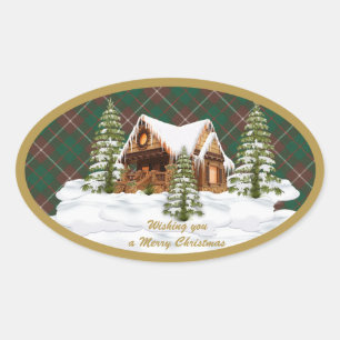 Adesivo Oval Anterior Caça MacKinnon Original Tartan Escocês