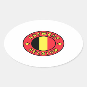 Adesivo Oval Antuérpia Bélgica