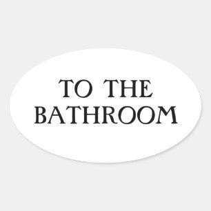 Adesivo Oval Ao Banheiro