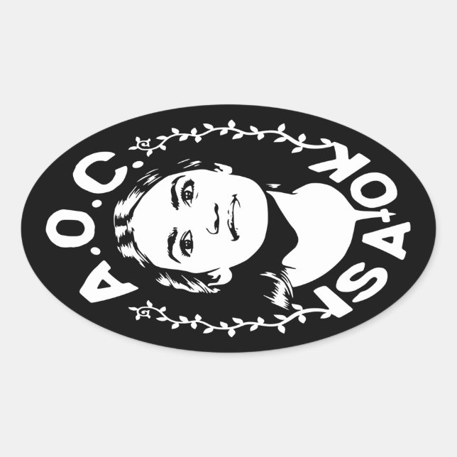 Adesivo Oval AOC é A-OK (Frente)