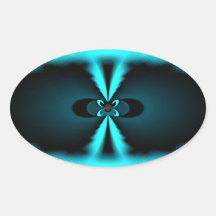 Adesivo Oval Apenas Hakuna Matata presentes em azul