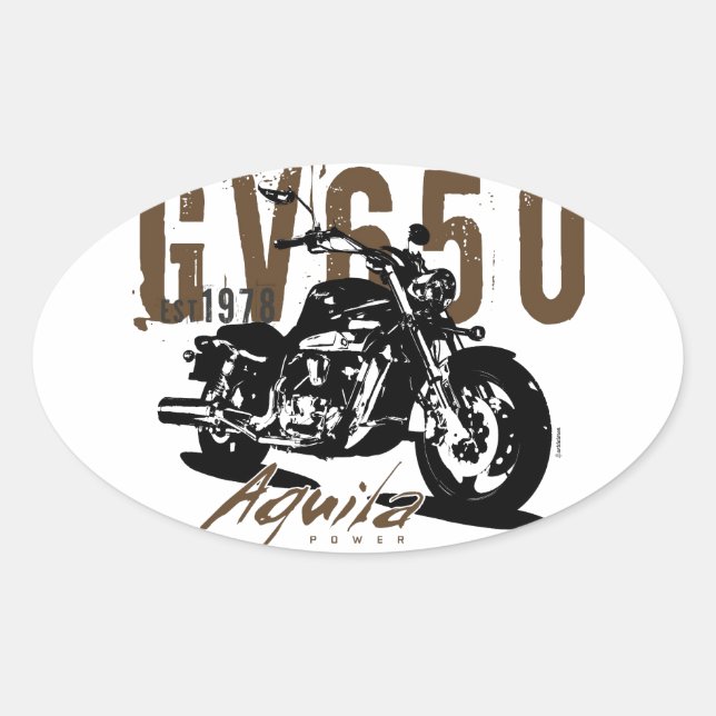 Adesivo Oval Aquila The Eagle (Frente)