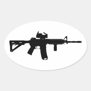 Adesivo Oval ar15
