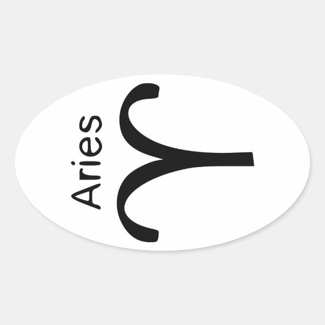 Adesivo Oval Aries (Frente)