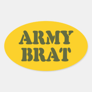 ADESIVO OVAL ARMY BRAT