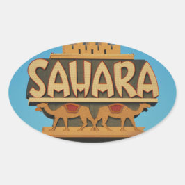 Adesivo Oval Arquitetura Landmark do Sahara de Las Vegas