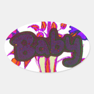 Adesivo Oval Arte do Coração Queniano: Eu Amo o Quênia