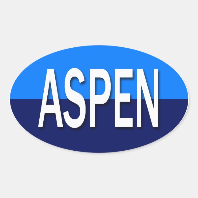 Adesivo Oval Aspen (Frente)
