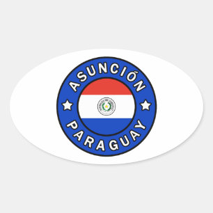 Adesivo Oval Asunción Paraguai