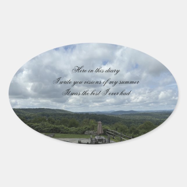 Adesivo Oval Atari*s Skyline (Frente)