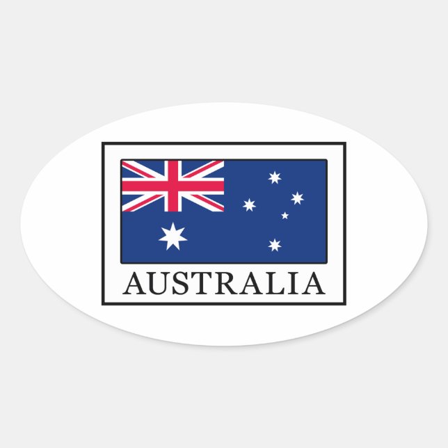 Adesivo Oval Austrália (Frente)