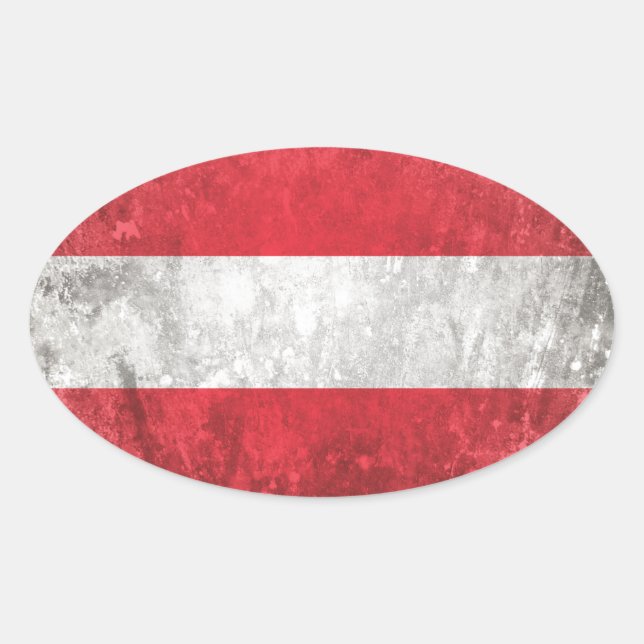 Adesivo Oval Áustria (Frente)