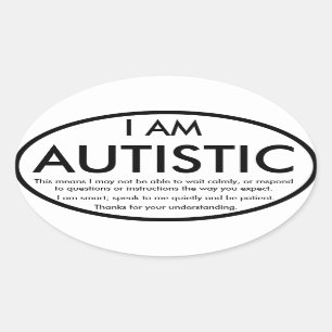 Adesivo Oval Autismo Stickers