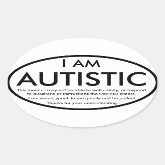 Adesivo Oval Autismo Stickers