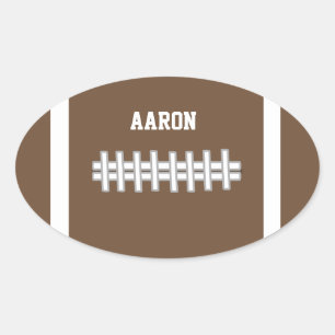 Adesivo Oval Autoadesivos de futebol personalizados