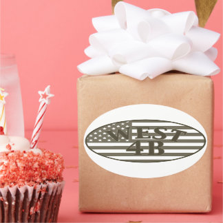 Adesivo Oval Autocolante 4B