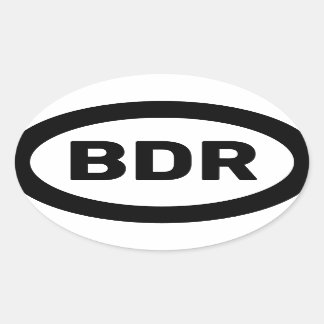 Adesivo Oval Autocolante BDR