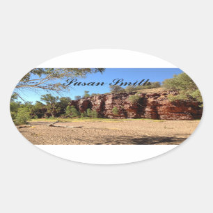 Adesivo Oval Autocolante de fotos Oval com nome - australiano d