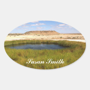 Adesivo Oval Autocolante de fotos Oval com nome - australiano d