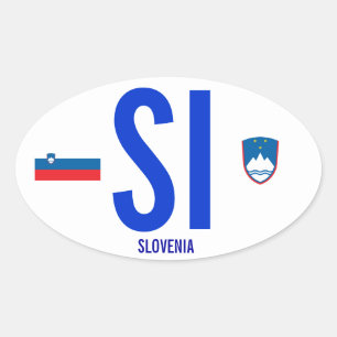 Adesivo Oval Autocolante no vidro traseiro de Slovenia*